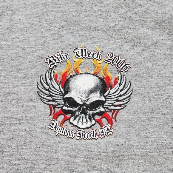 2006 Bike Week Grey Long Sleeve T-Shirt Size L - Picture 2 of 11